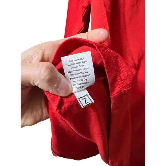 Universal Standard Long Sleeve Tee Rex Sanguinello NWT Size 3XS - Picture 5 of 7